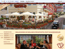 Tablet Screenshot of privathotel-post.de